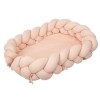 Bimbidreams Βρεφική Φωλιά Ύπνου Πλεξούδα με Memory Foam "Pink" 85x62 εκ. ( 733TEX04)