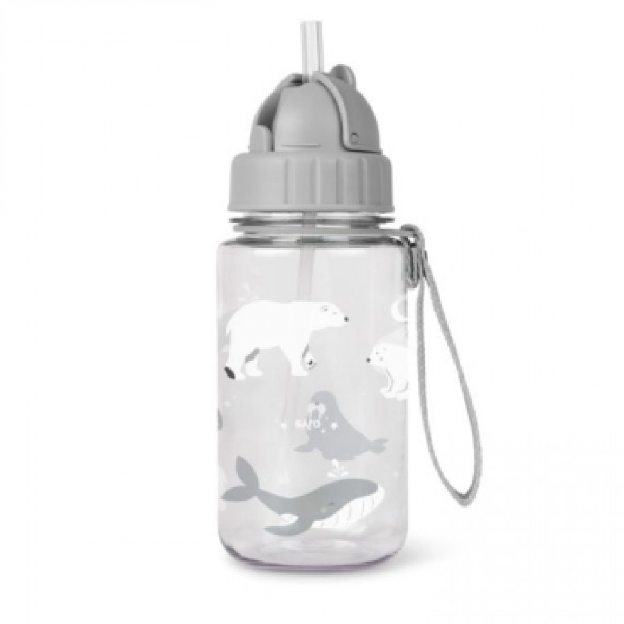 Saro Παγούρι Polar Bear Grey 400ml (74007)