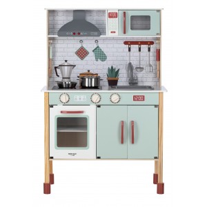 Free On Ξύλινη παιδική κουζίνα με αξεσουάρ Mini Chef (80579)