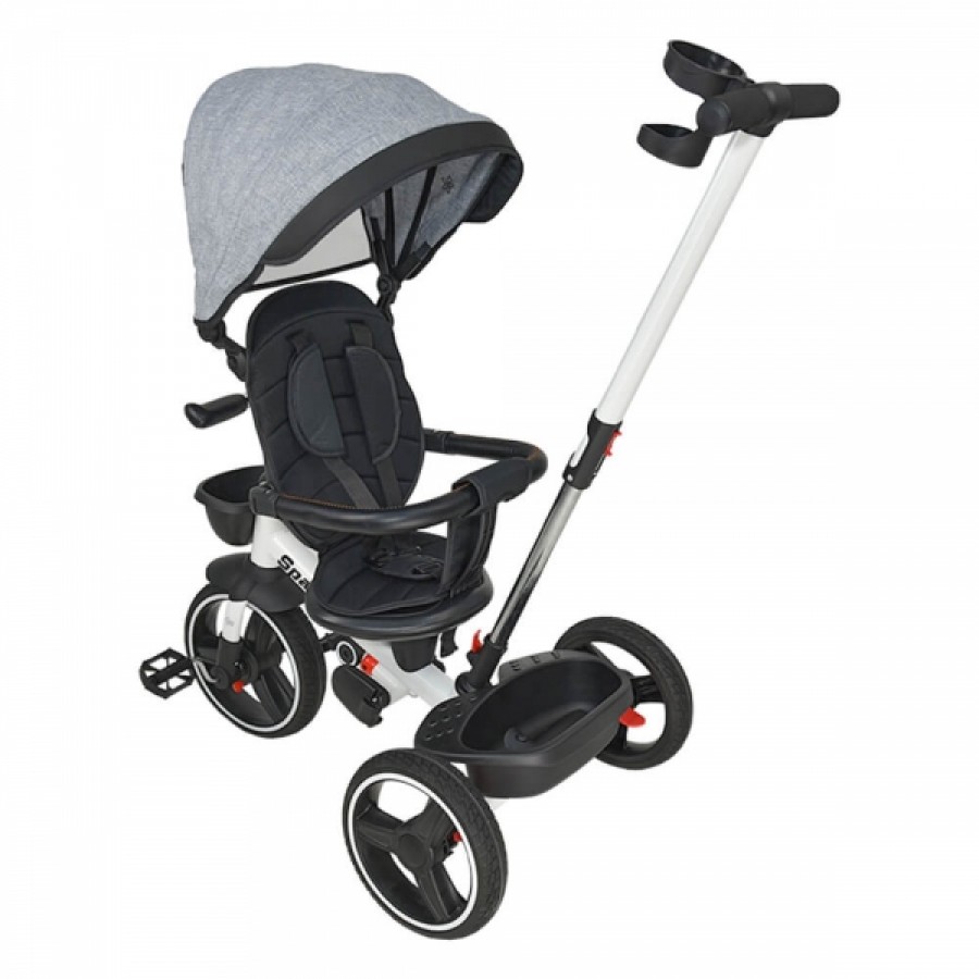 Bebestars Ποδηλατάκι τρίκυκλο 360° Spark Grey (817-186)