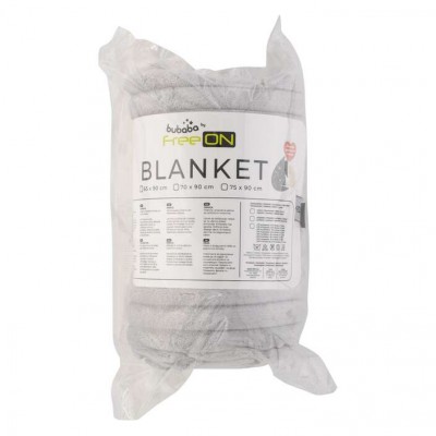 Freeon Βελουτ΄΄ε Κουβέρτα Αγκαλιάς 75x90 cm Cuddle binky grey (84072)