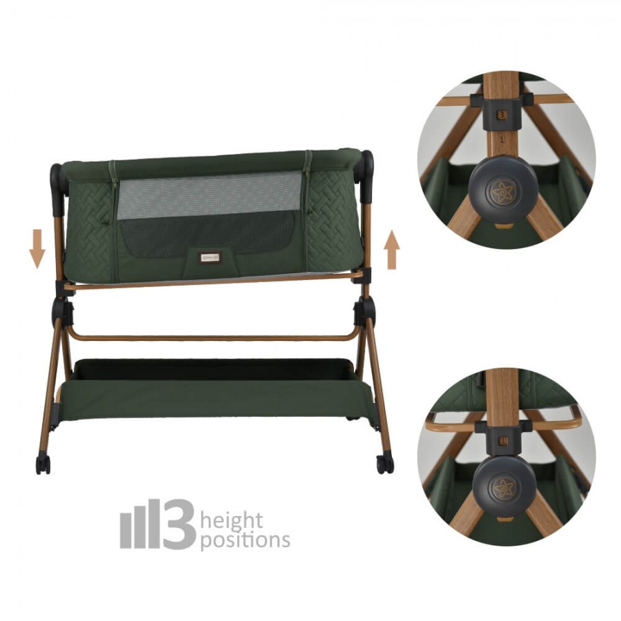 Bebestars Λίκνο Serenity 2 in 1 Forest Green (846-176)