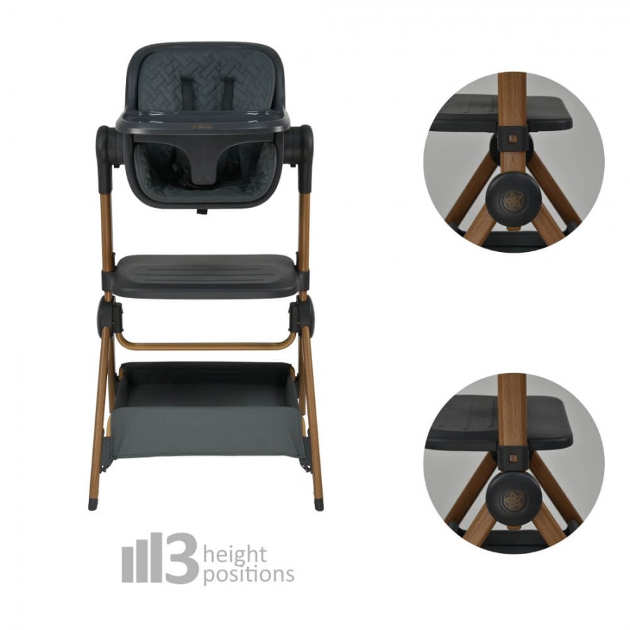 Bebestars Λίκνο Serenity 2 in 1 Smoked Grey (846-186)