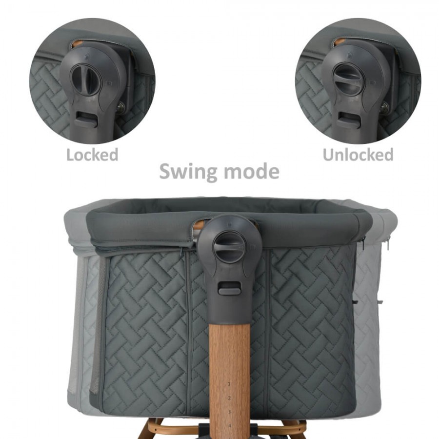 Bebestars Λίκνο Style 2 in 1 Smoked Grey (847-186)