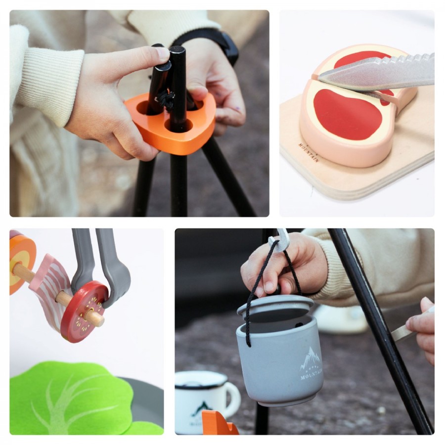 Umu Ξύλινο Σετ: Η Δική μου Κατασκήνωση (Φωτιά & Αξεσουάρ) (UMU1302)