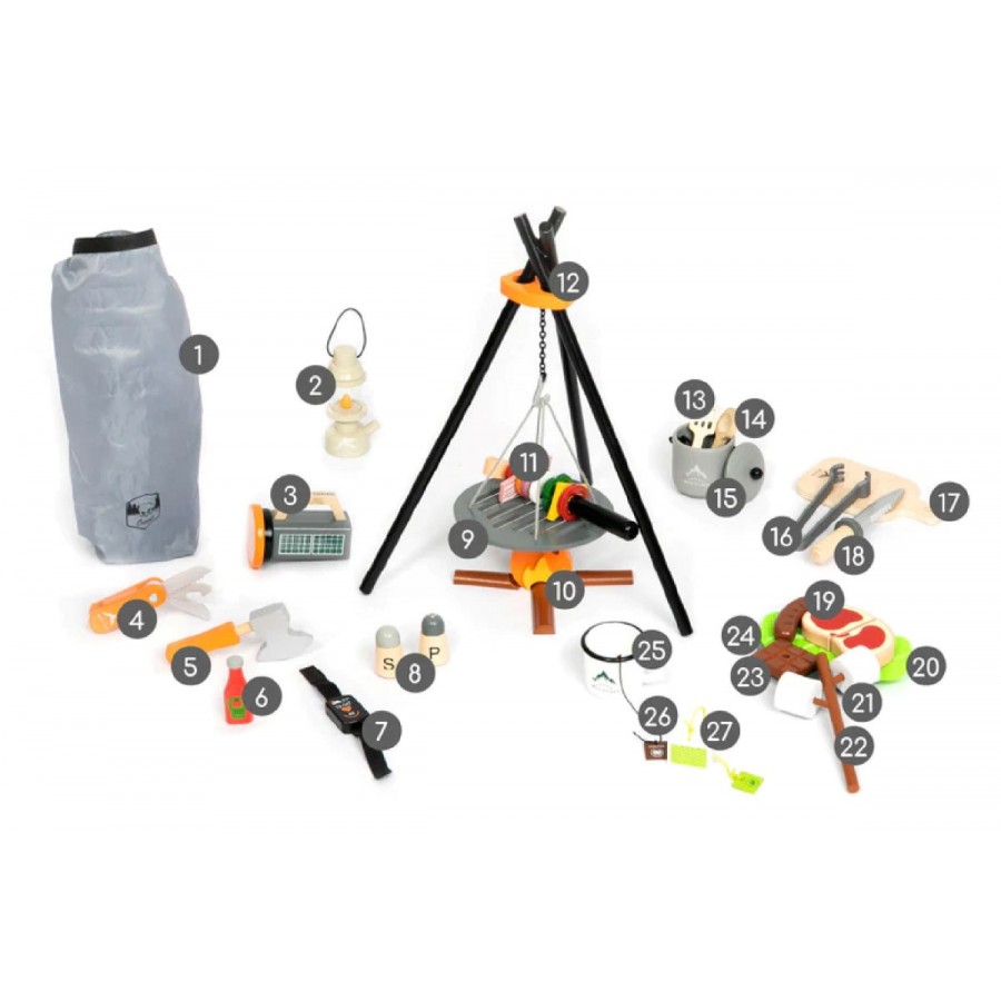 Umu Ξύλινο Σετ: Η Δική μου Κατασκήνωση (Φωτιά & Αξεσουάρ) (UMU1302)