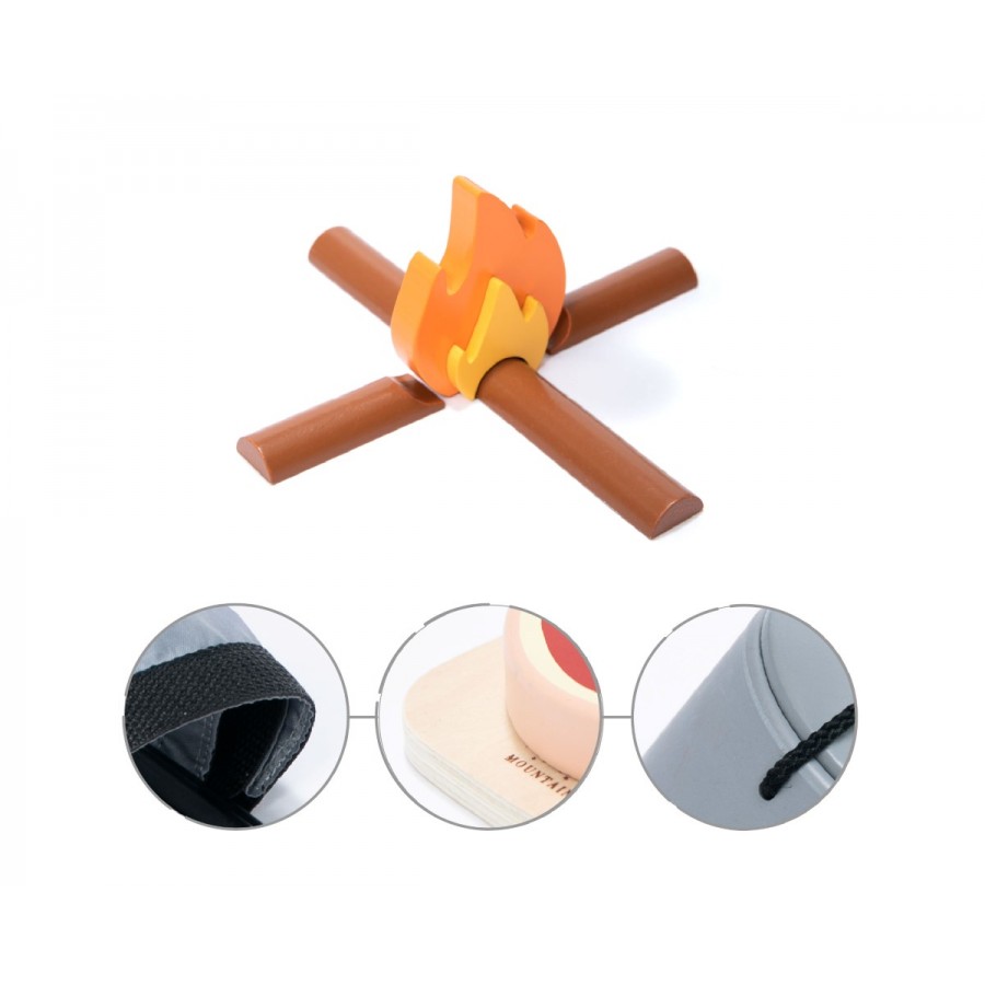 Umu Ξύλινο Σετ: Η Δική μου Κατασκήνωση (Φωτιά & Αξεσουάρ) (UMU1302)