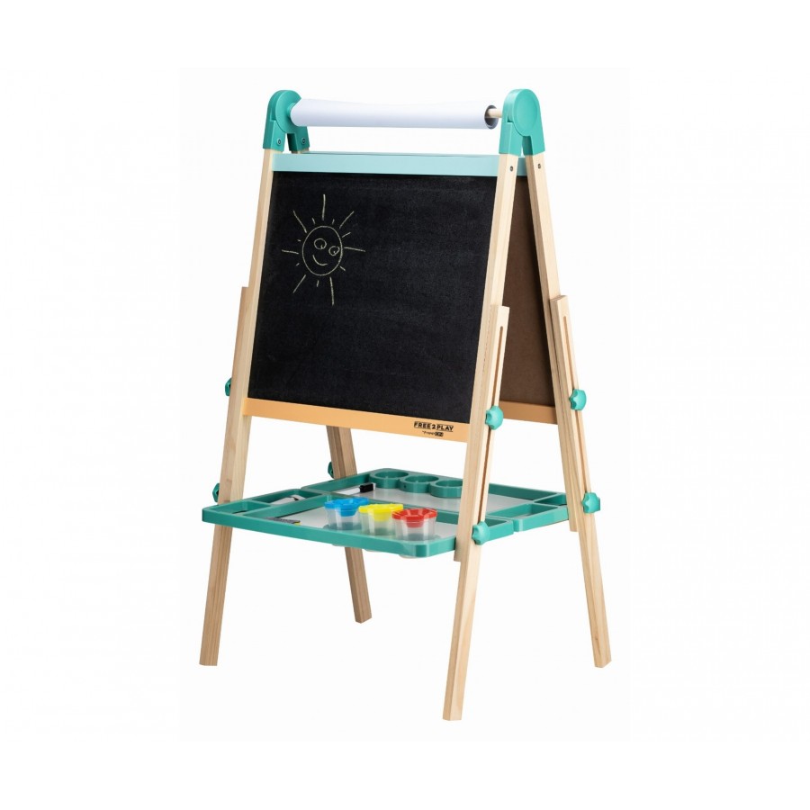Free2Play Ξύλινος Πίνακας Διπλής Όψης Με Αξεσουάρ Duo Play (86397) Free2Play Ξύλινος Πίνακας Διπλής Όψης Με Αξεσουάρ Duo Play (86397)
