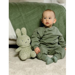 Λούτρινο Από Βελουτέ Ύφασμα 30cm Miffy PinkGreen Flowers (47-3896)