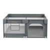 Bebestars Πάρκο για μωρά ορθογώνιο 150×150 Playzen Grey (880-100)