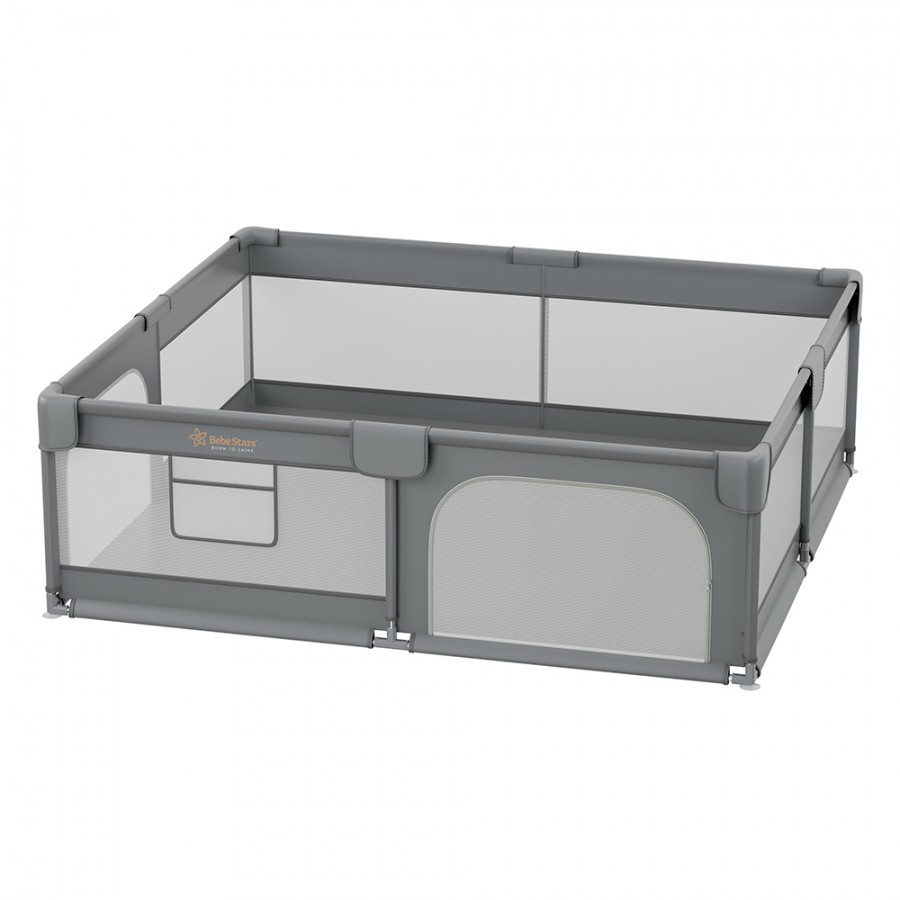 Bebestars Πάρκο για μωρά ορθογώνιο 180×200 Playzen Grey (880-200) Bebestars Πάρκο για μωρά ορθογώνιο 180×200 Playzen Grey (880-200)