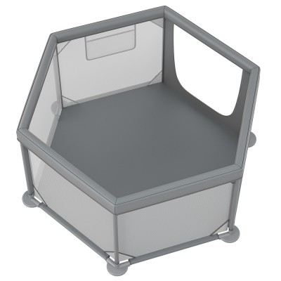 BebeStars Πάρκο Πολύγωνο με Στρώμα Neestilo Γκρι (889-100) BebeStars Πάρκο Πολύγωνο με Στρώμα Neestilo Γκρι (889-100)