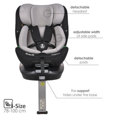 Bebestars Κάθισμα Αυτοκινήτου Nobile i-Size 360° Black (924-187) Bebestars Κάθισμα Αυτοκινήτου Nobile i-Size 360° Black (924-187)