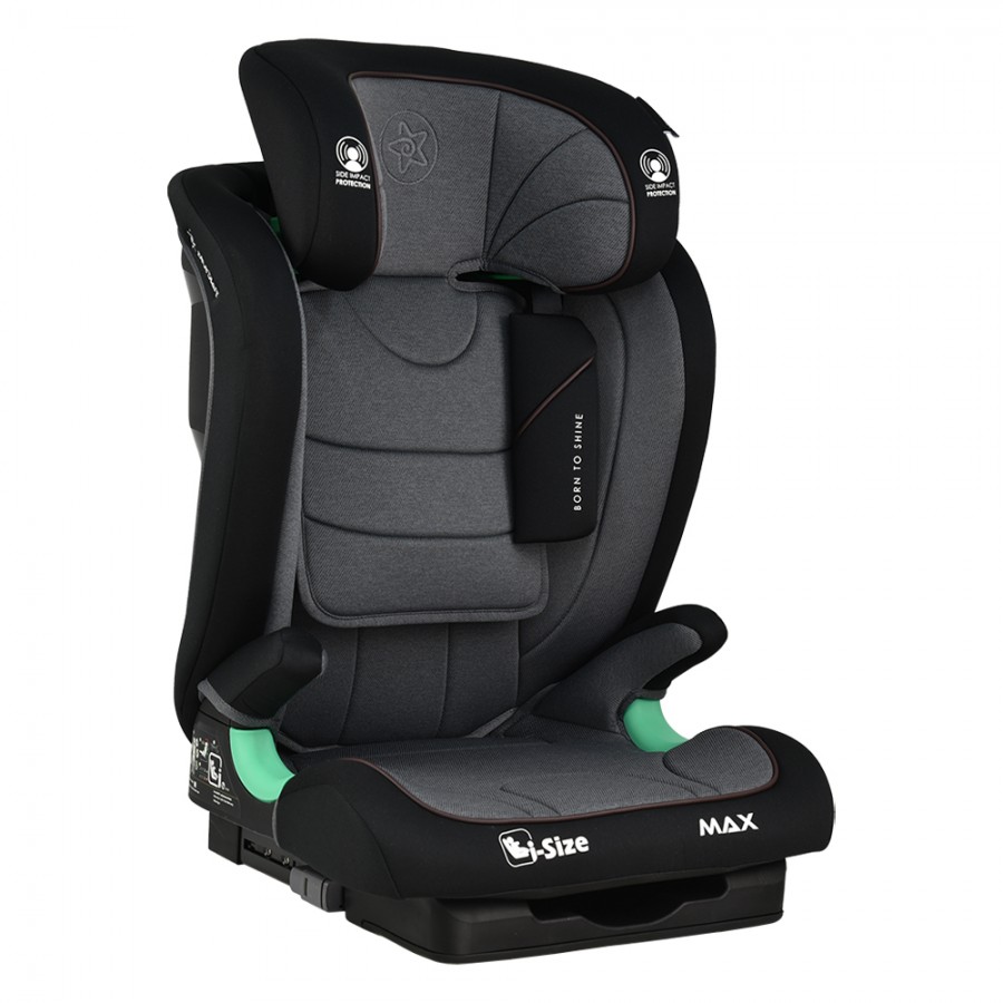 Bebestars Κάθισμα Αυτοκινήτου 100-150cm Max Isofix i-Size Grey (936-186)