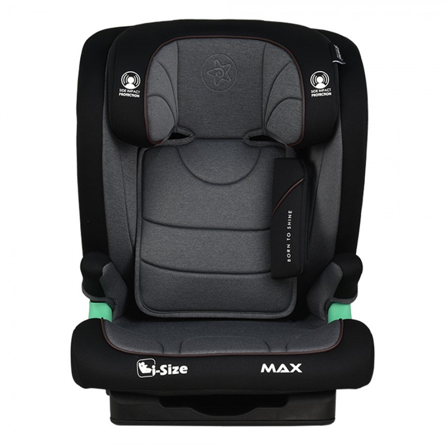 Bebestars Κάθισμα Αυτοκινήτου 100-150cm Max Isofix i-Size Grey (936-186)