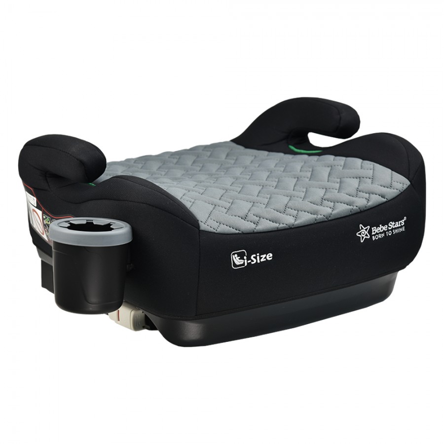 Bebestars Κάθισμα Αυτοκινήτου Booster Isofix i-Size Grey (954-186)