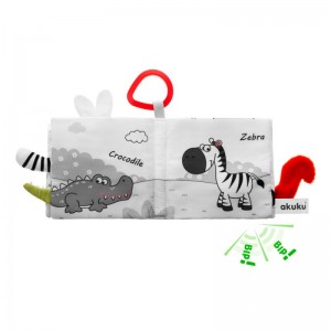 Akuku Μαλακό Βιβλιαράκι Animals Kingdom (A0481)