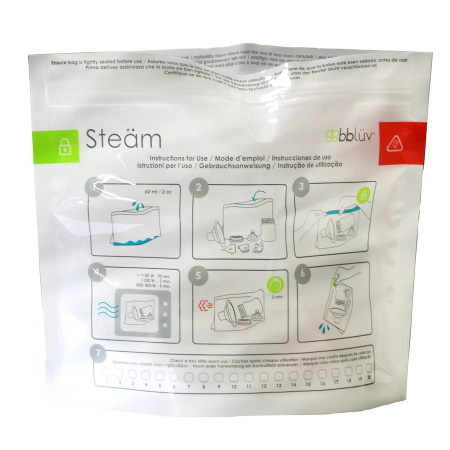 Bbluv Steam Σακούλες Αποστείρωσης για Φούρνο Μικροκυμάτων (B0181)