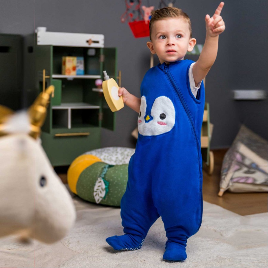 BabyBliss - BlissJump: Χειμωνιάτικος Υπνόσακος με ποδαράκια 2.5 tog "Penguin Blue" (BLISS-JMP-0001)