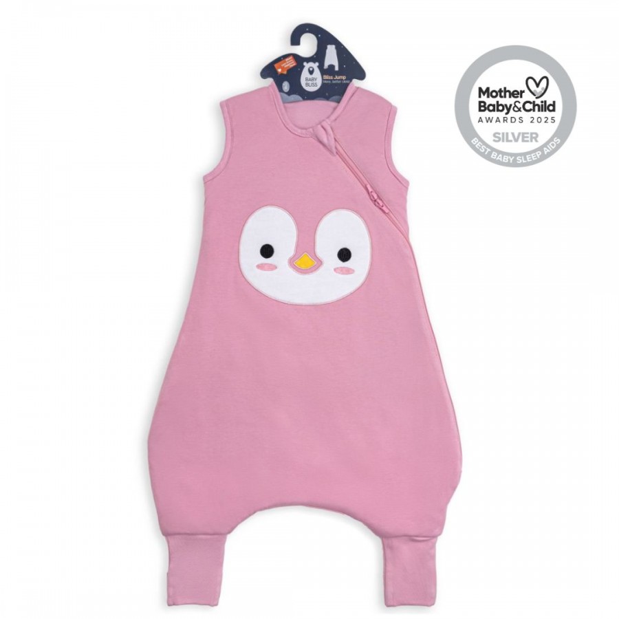 BabyBliss - BlissJump: Χειμωνιάτικος Υπνόσακος με ποδαράκια 2.5 tog "Penguin Pink" (BLISS-JMP-0004)