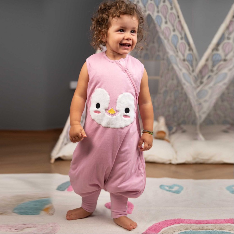 BabyBliss - BlissJump: Χειμωνιάτικος Υπνόσακος με ποδαράκια 2.5 tog "Penguin Pink" (BLISS-JMP-0004)