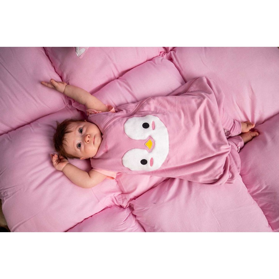 BabyBliss - BlissJump: Χειμωνιάτικος Υπνόσακος με ποδαράκια 2.5 tog "Penguin Pink" (BLISS-JMP-0004)