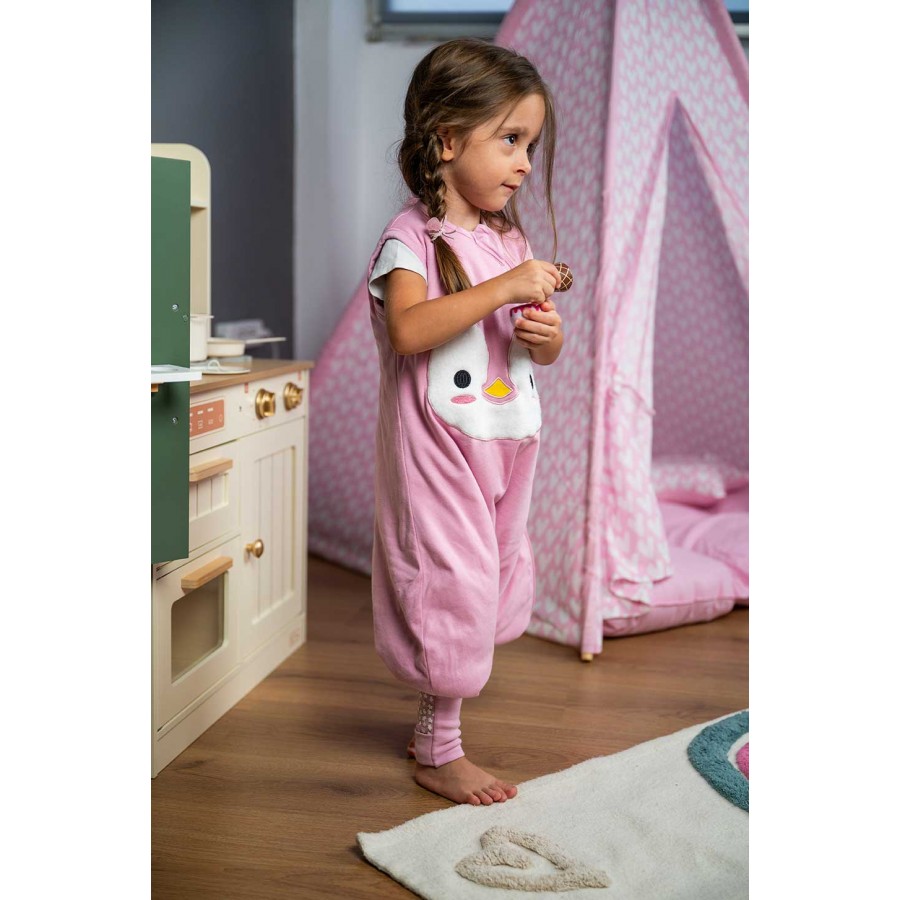 BabyBliss - BlissJump: Χειμωνιάτικος Υπνόσακος με ποδαράκια 2.5 tog "Penguin Pink" (BLISS-JMP-0004)