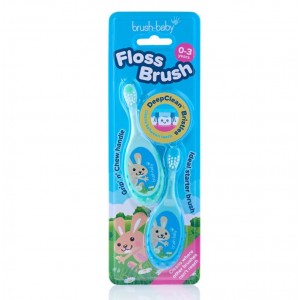 Brush-Baby: FlossBrush Οδοντόβουρτσα και μασητικό 2 σε 1 για 0-3 ετών (Διπλή συσκευασία) -Γαλάζιο/Μπλε (BRB389/B) Brush-Baby: FlossBrush Οδοντόβουρτσα και μασητικό 2 σε 1 για 0-3 ετών (Διπλή συσκευασία) -Γαλάζιο/Μπλε (BRB389/B)