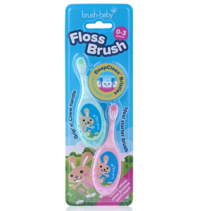 Brush-Baby: FlossBrush Οδοντόβουρτσα και μασητικό 2 σε 1 για 0-3 ετών (Διπλή συσκευασία) - Ροζ Τιρκουάζ (BRB389/G) Brush-Baby: FlossBrush Οδοντόβουρτσα και μασητικό 2 σε 1 για 0-3 ετών (Διπλή συσκευασία) - Ροζ Τιρκουάζ (BRB389/G)