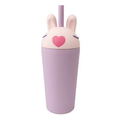Asobu  Παγούρι Ανοξείδωτο με Καλαμάκι Tumbler Bunny (SBV54-BUNNY)