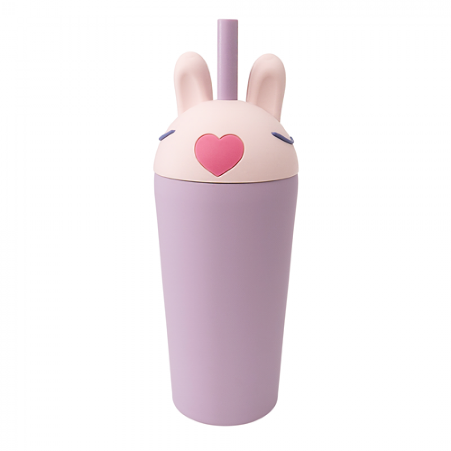 Asobu  Παγούρι Ανοξείδωτο με Καλαμάκι Tumbler Bunny (SBV54-BUNNY)