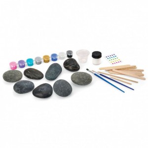 Real Fun Toys DIY Σετ Ζωγραφικής Βότσαλων με Μεταλλικά Χρώματα (CRSS1)