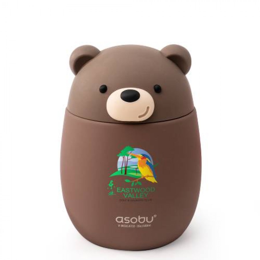 Asobu Φαγητοδοχείο Θερμός Bear Brown 600ml (FC43-BEAR BROWN)