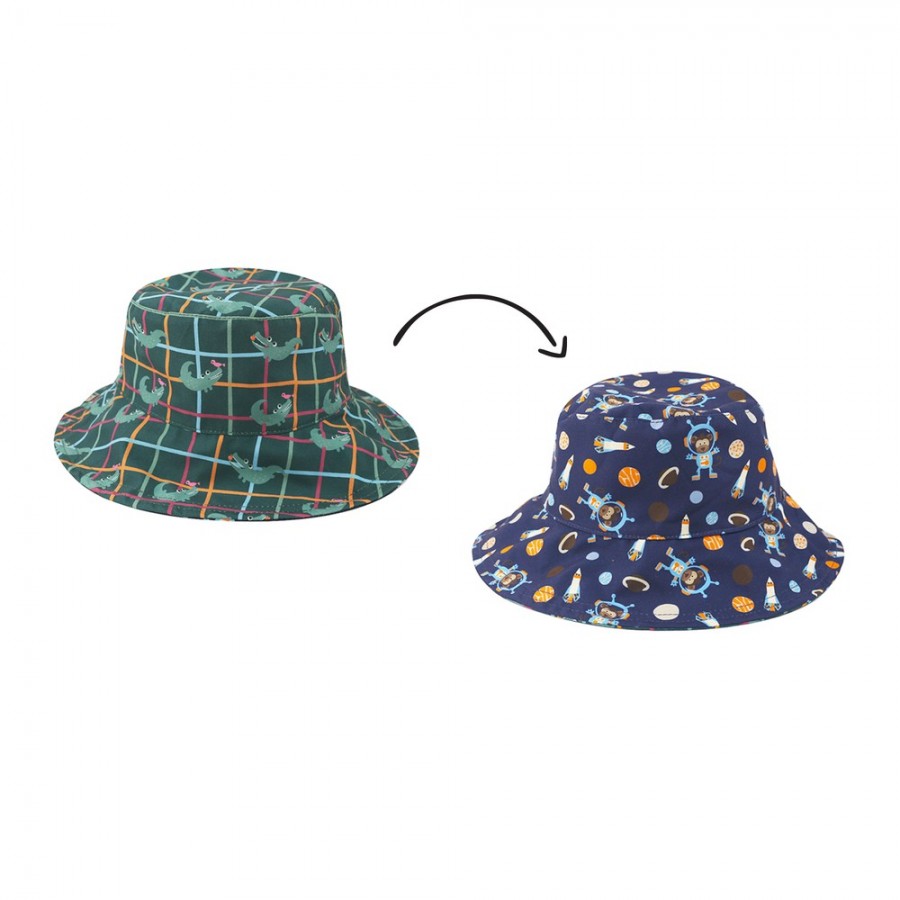 Flapjackkids Καπέλο Διπλής Όψης UPF 50+ Space Monkey/Alligator (FJKPH205X) Flapjackkids Καπέλο Διπλής Όψης UPF 50+ Space Monkey/Alligator (FJKPH205X)