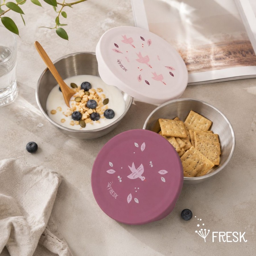 Fresk: Σετ 2 Δοχεία Φαγητού με καπάκι σιλικόνης: Swallow (FR-FD660-15) Fresk: Σετ 2 Δοχεία Φαγητού με καπάκι σιλικόνης: Swallow (FR-FD660-15)