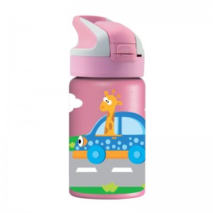 Laken Παγούρι Θερμός Ροζ Αμαξάκια 350ml. (GRTS301)