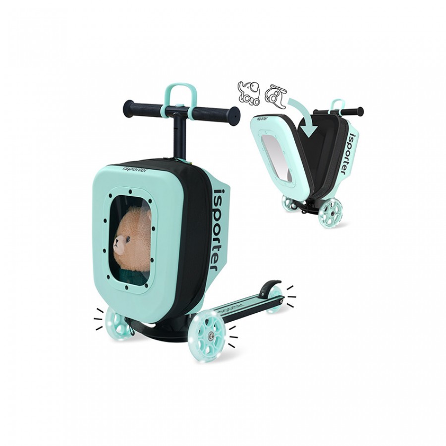 Abo Παιδικό πατίνι με αποσκευή iSporter Μέντα (K3 -mint)