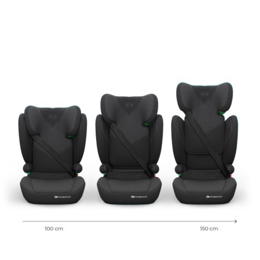 Kinderkraft κάθισμα αυτοκινήτου JUNIOR FIX 2 PLUS i-Size 100-150 cm Black (KCJUFI20BLKPL0N)