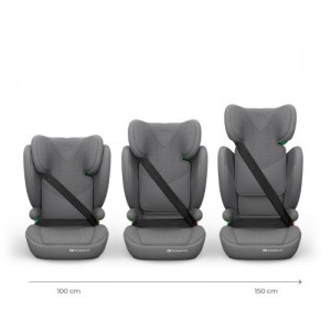 Kinderkraft κάθισμα αυτοκινήτου JUNIOR FIX 2 PLUS i-Size 100-150 cm Grey (KCJUFI20GRYPL0N)