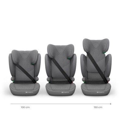 Kinderkraft κάθισμα αυτοκινήτου JUNIOR FIX 2 PLUS i-Size 100-150 cm Grey (KCJUFI20GRYPL0N)