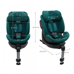 Kinderkraft Xrider 2 Καθισματάκι Αυτοκινήτου i-Size με Isofix Green (KCXRID02GRE0000)
