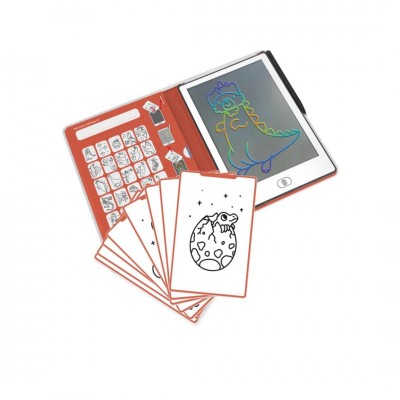 Kidywolf Tablet ζωγραφικής με οθόνη LCD (30 κάρτες) - Dinosaurs (KDW-181467)