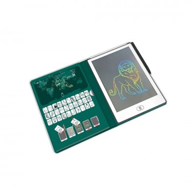 Kidywolf Tablet ζωγραφικής με οθόνη LCD (30 κάρτες) Animals Around The World (KDW-182198)