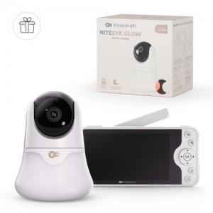 Kinderkraft ενδοεπικοινωνία με κάμερα Nite Eye Glow 5'' (KENIGL00WHT0000)
