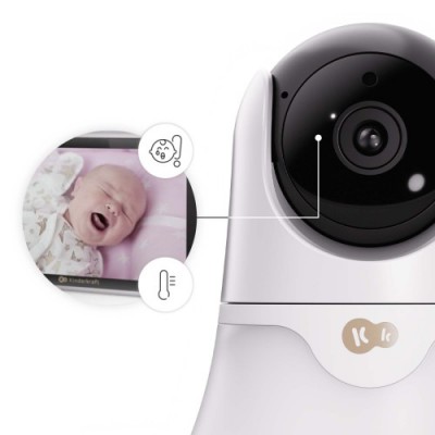 Kinderkraft ενδοεπικοινωνία με κάμερα Nite Eye Glow 5'' (KENIGL00WHT0000)