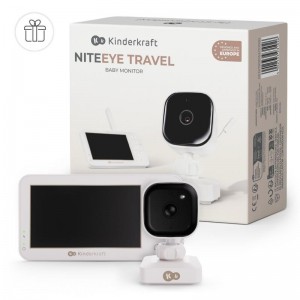 Kinderkraft Ενδοεπικοινωνία Με Κάμερα με Οθόνη 4.3" Niteeye Travel (KENITR00WHT0000)