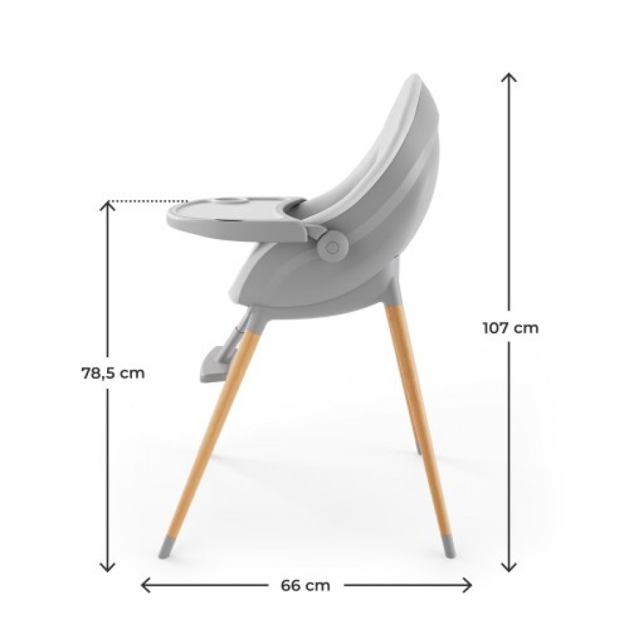 Kinderkraft καρέκλα φαγητού FINI UP Grey (KHFINIUPGRY0000) Kinderkraft καρέκλα φαγητού FINI UP Grey (KHFINIUPGRY0000)