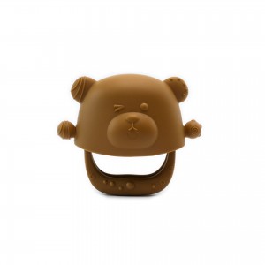 Kidnort Μασητικό Σιλικόνης Glitre Brown (KID000032) Kidnort Μασητικό Σιλικόνης Glitre Brown (KID000032)