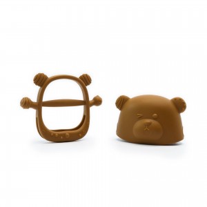 Kidnort Μασητικό Σιλικόνης Glitre Brown (KID000032) Kidnort Μασητικό Σιλικόνης Glitre Brown (KID000032)
