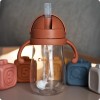 Kidnort Παγούρι με καλαμάκι Bringebaer 300ml Brown (KID000047)